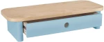Βάση Στήριξης Οθόνης Με Συρτάρι Jubi JUBIMS1D13 60x24x13cm Natural-Light Blue