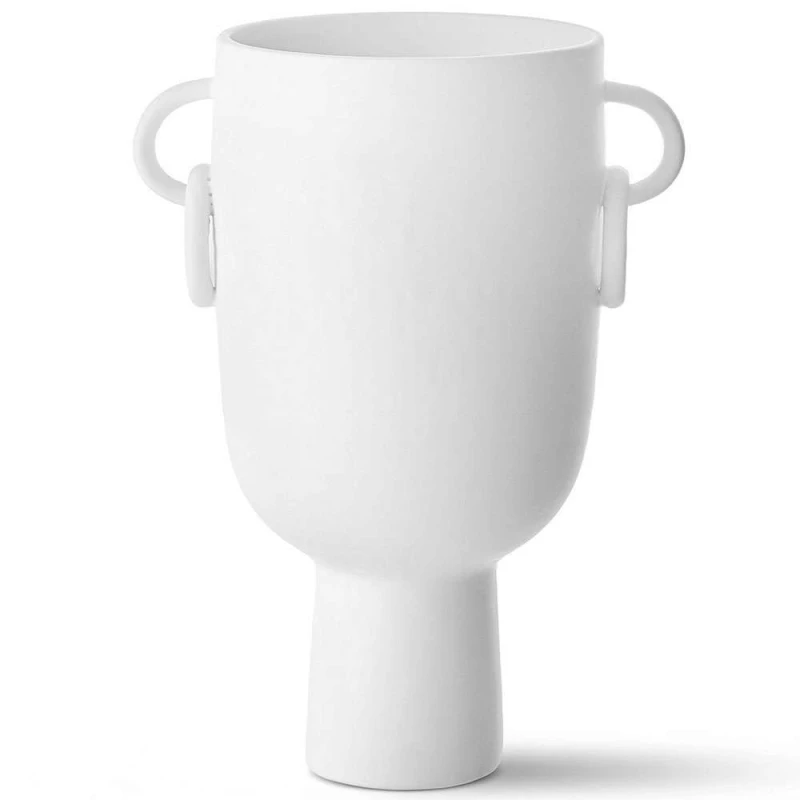 Βάζο 742TMA4851 22x16x34cm White Aberto Design Κεραμικό