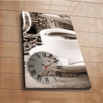 Πίνακας Καμβάς Με Ρολόι 228CLA1696 45x70cm Multi Wallity Κάθετοι Ξύλο,Καμβάς