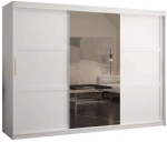 Ντουλάπα Δίφυλλη Συρόμενη Ramiro 2 162575169 250x62x200cm White-Gold Δίφυλλη