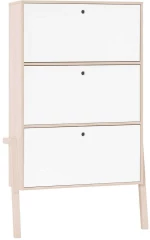 Παπουτσοθήκη Spot Young 161275999 87,4x28,5x150cm Natural-White Μοριοσανίδα,Ξύλο