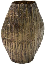 Βάζο Μεταλλικό 941-124-020 22x12x32cm Bronze Μέταλλο