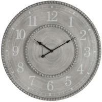 Ρολόι Τοίχου 15-00-94246 Φ60x4cm Grey Marhome Mdf