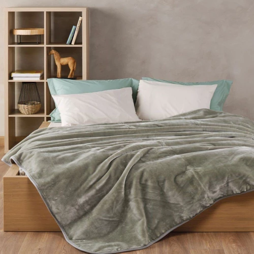 Κουβέρτα Notte 2310 Olive Kentia King Size 260x240cm Πολυέστερ
