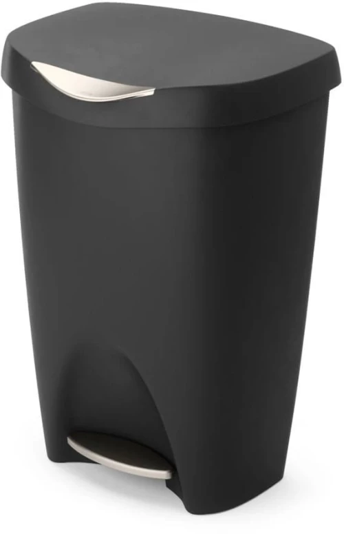 Κάδος Απορριμμάτων Κουζίνας Brim 1021550-047 50Lt 65x42x31cm Black-Nickel Umbra Πολυπροπυλένιο