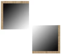 Καθρέπτης Τοίχου Charles (Σετ 2Τμχ) 891-123-065 60x5x60cm Sonoma Μελαμίνη