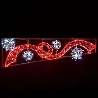 Χριστουγεννιάτικα Λαμπάκια Με Σχήμα Rinnon Balls Right 512 Led X1751224116R 200x60+150cm Red-White Aca