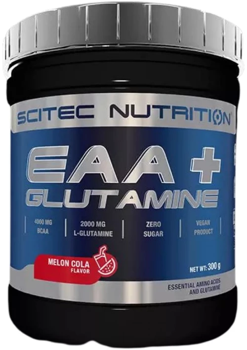 Scitec Nutrition EAA + L-Glutamine Powder [300 Γραμμάρια] Πεπόνι με κόλα