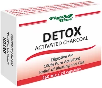 Phyto Wave Detox Activated Charcoa 260 mg [20 Κάψουλες]