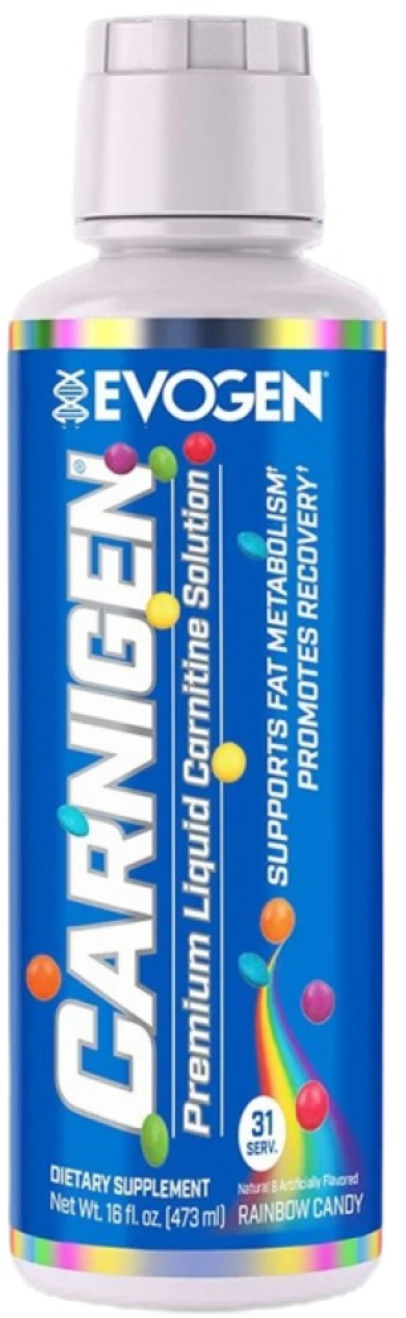 Evogen Carnigen Liquid | with Added ALCAR [473 ml] Rainbow Candy