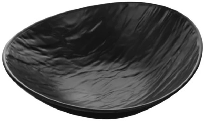Πιάτο Μελαμίνη Οβάλ Μαύρο Βαθύ Stone 24x21.8cm Viosarp - 5206753046295