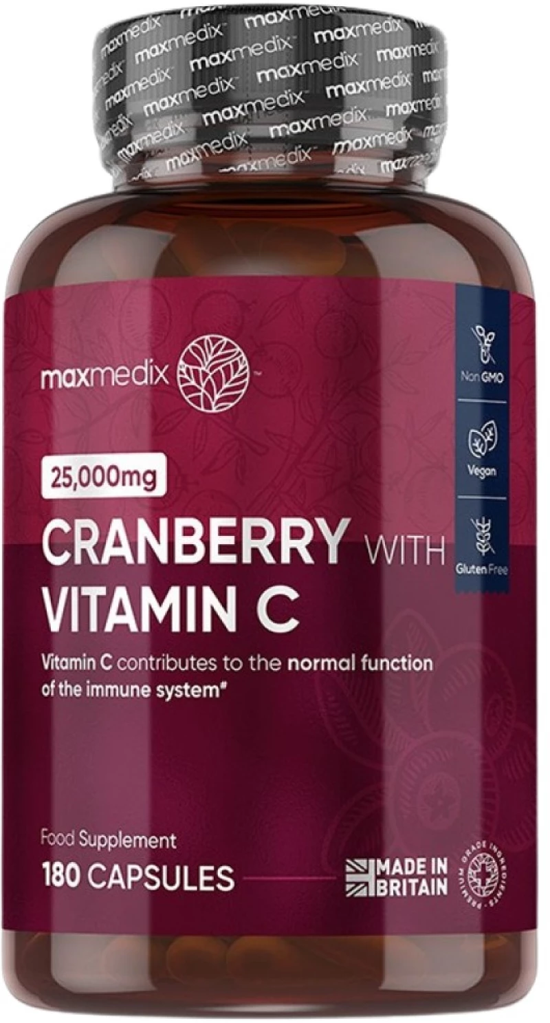 Weight World Cranberry 500 mg + Vitamin C 100 mg [180 Κάψουλες]