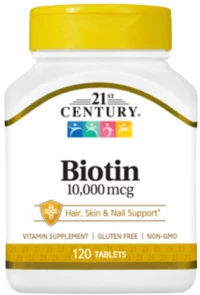 21st Century Biotin 10000 mcg [120 Ταμπλέτες]