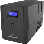 POWERTECH UPS Line Interactive PT-1298 με οθόνη, 2200VA, 1320W, 4x Schuko, 2x RJ45/RJ11, USB Type B