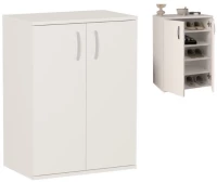 Παπουτσοθήκη - Ντουλάπι Manolo Megapap χρώμα λευκό 60x38x81,4εκ.