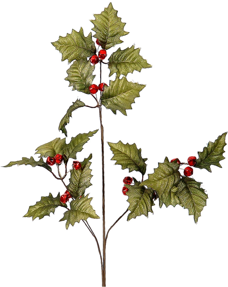 Κλαδί γκι με κουδουνάκια 76cm Vetur BV 99443