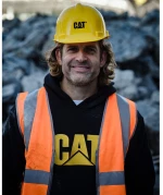Μπλούζα φούτερ CAT Trademark M