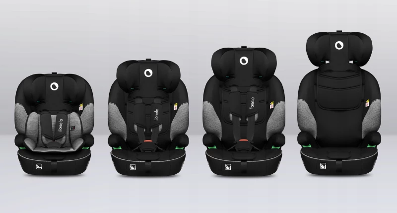 Lionelo Levi i-size Κάθισμα Αυτοκινήτου 9-36kg Black & Gray