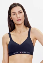 Γυναικείο Μπουστάκι Tommy Hilfiger - Μπλε Σκούρο - Logo - Cotton - Regular Fit