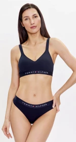 Γυναικείο Μπουστάκι Tommy Hilfiger - Μπλε Σκούρο - Logo - Cotton - Regular Fit