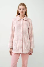 Γυναικεία Ρόμπα κοντή Vamp - Πιε-Ντε-Πουλ Fleece - Ροζ - Regular Fit - Polyester