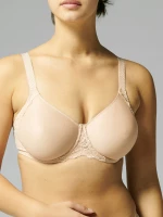 Γυναικείο σουτιέν Simone Pérèle - Μπεζ - Minimizer - Cup D E F G H - Polyester - Regular Fit