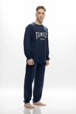 Ανδρική πυτζάμα Galaxy - Marine print - Regular Fit - Cotton