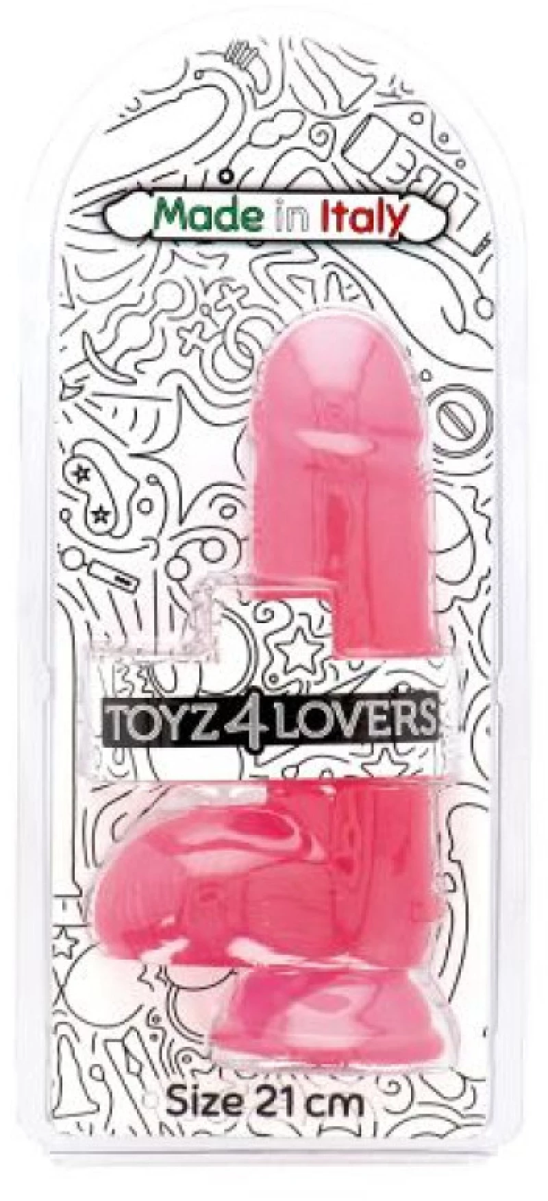 Enea transparent pink Dildo