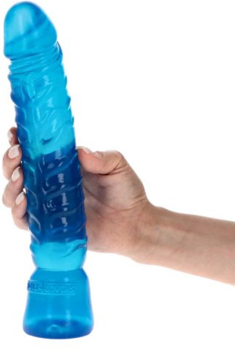 Sebastiano transparent Blue Dildo