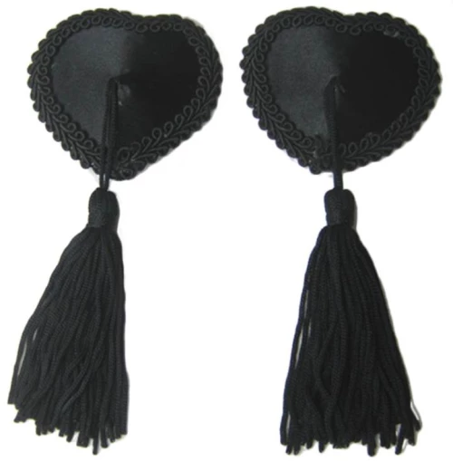 Black Heart Nipple Covers