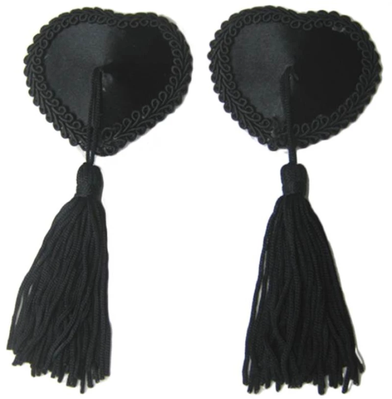 Black Heart Nipple Covers