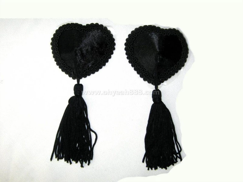 Black Heart Nipple Covers