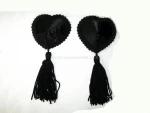Black Heart Nipple Covers