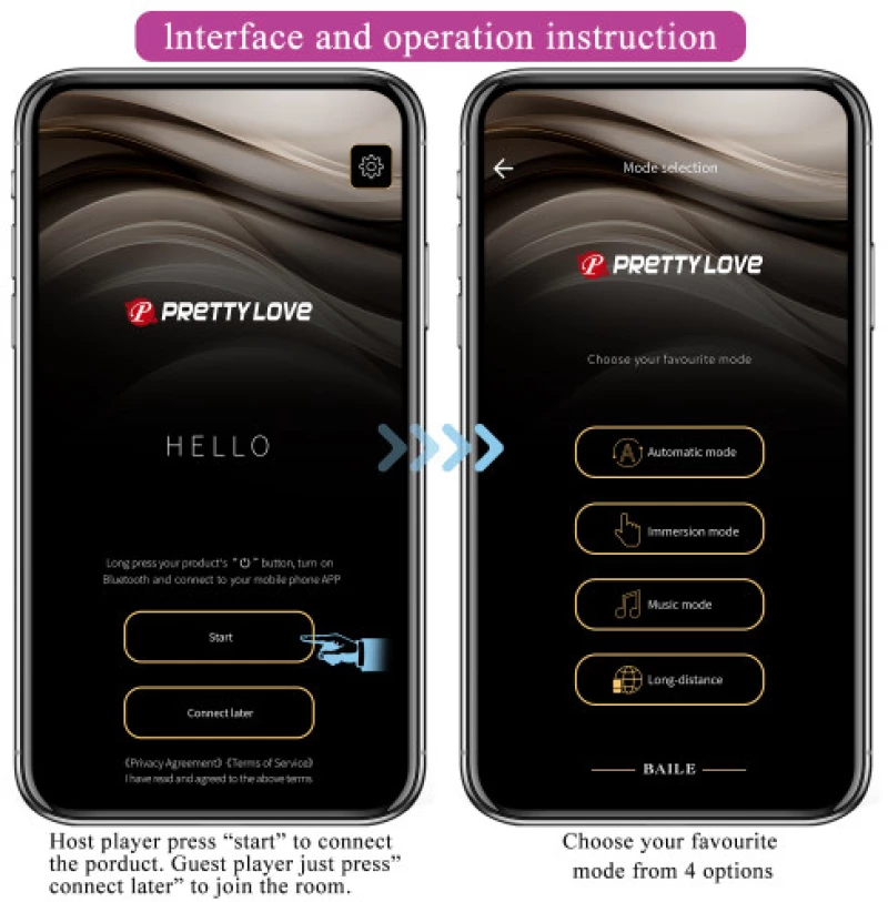 PRETTY LOVE FISHERMAN APP long distance controlled vibe egg