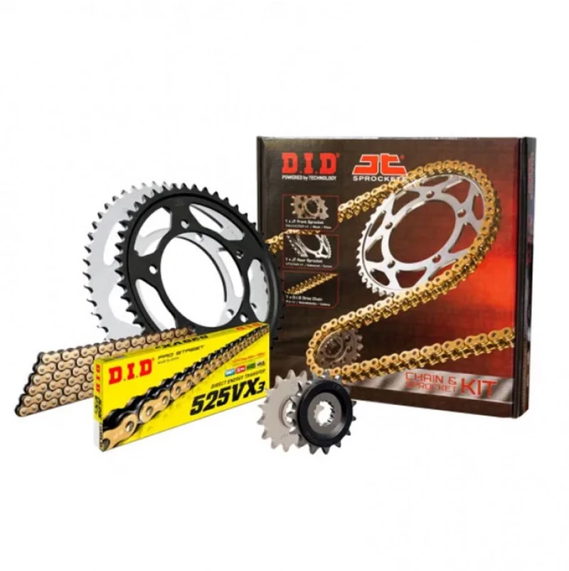 DID-JT Κιτ Αλυσίδα & Γρανάζια Yamaha MT-07 Tracer 20-21 Gold