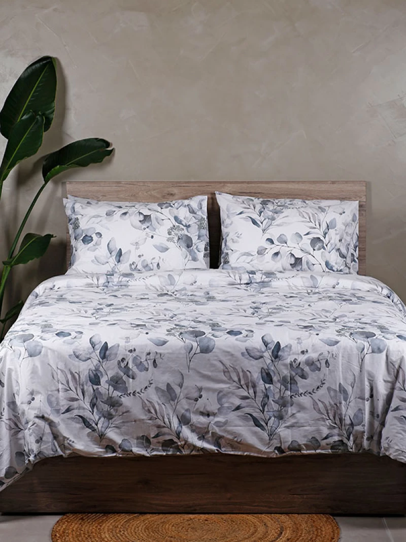 Σετ Σεντόνια Cotton Feelings 932 Grey Μονό με λάστιχο(105x205 30)