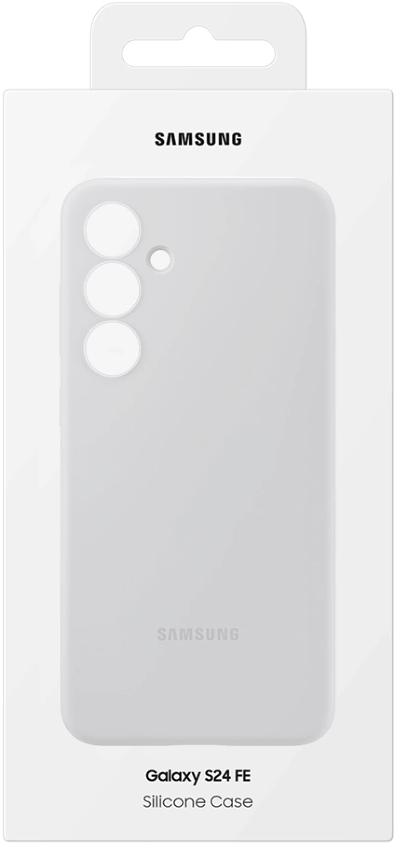 ΘΗΚΗ SAMSUNG S24 FE 5G S721 SILICONE CASE EF-PS721CJEGWW GRAPHITE PACKING OR Μαύρο Σιλικόνη