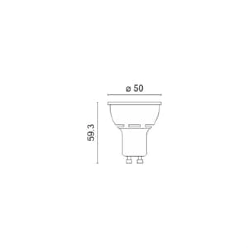 Spotlight Λαμπτήρας LED 5W GU10 400lm 3000K (5389)