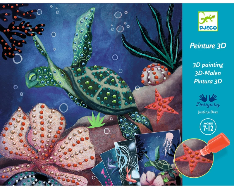 Djeco Ζωγραφίζω 3D τρισδιάστατες εικόνες "Ωκεανός" (0025833)