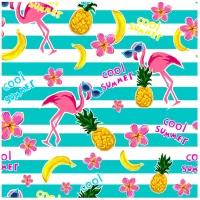 xαρτοπετσέτες 3φυλλες Flamingo σετ20τμχ 33x33cm