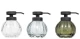 Dispenser γυάλινο 350ml / 3χρώματα Φ11Η13cm