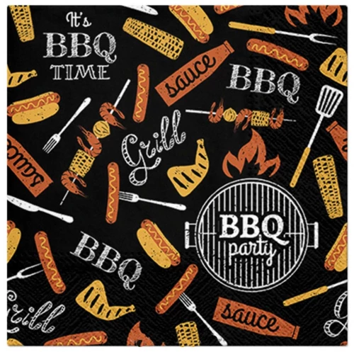 xαρτοπετσέτες BBQ PARTY σετ20τμχ 33x33cm