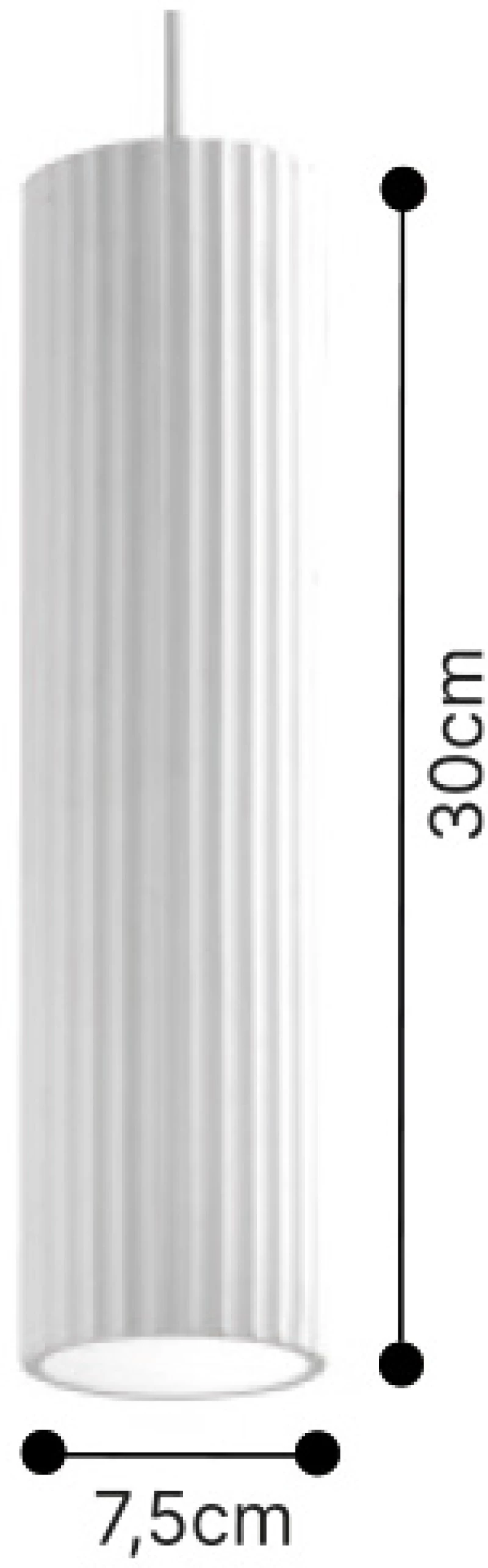 Inlight Κρεμαστό φωτιστικό λευκό από γύψο 1XGU10 D:30cm (4064-White)