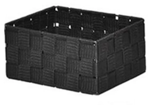 Καλάθι αποθήκευσης Polyester μαύρο 20X16X10cm
