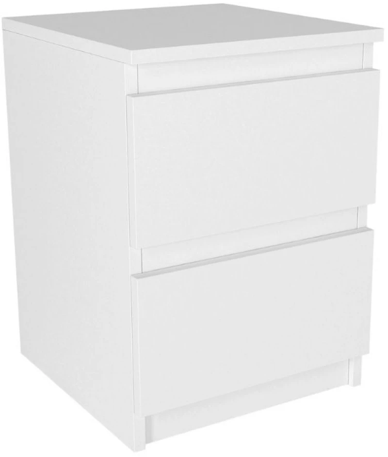 Κομοδίνο Breve Megapap χρώμα λευκό 39,8x41,8x55εκ.
