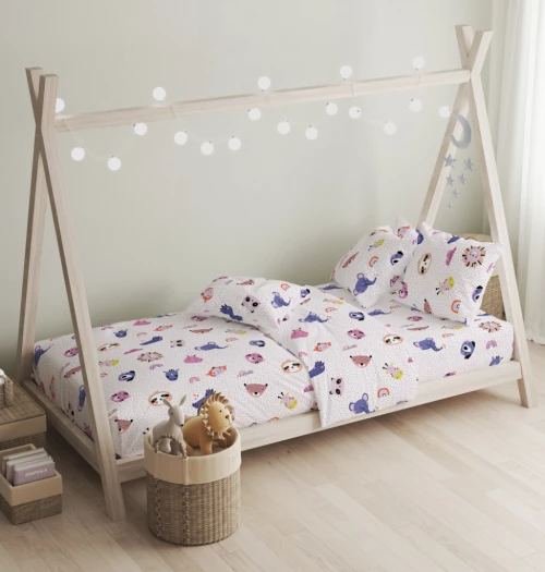 Σεντόνια Σετ Oasis Pink - 165x270+50X70