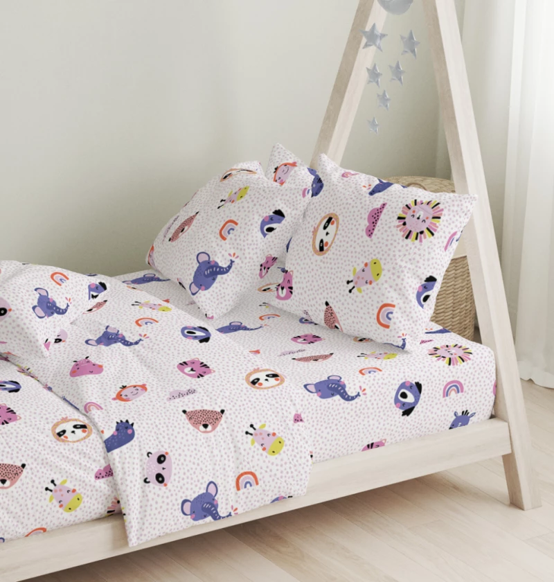 Σεντόνια Σετ Oasis Pink - 165x270+50X70