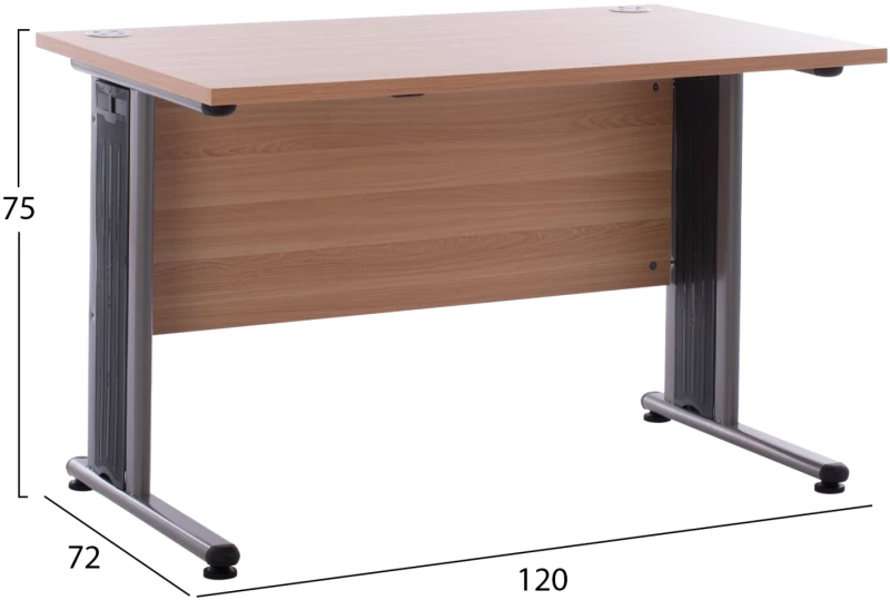ΓΡΑΦΕΙΟ ΕΠΑΓΓΕΛΜΑΤΙΚΟ VALDEN HM2044.01 ΟΞΙΑ 120X72X75 εκ.