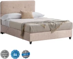ΚΡΕΒΑΤΙ HM648.22 DOLORES, ΜΠΕΖ ΥΦΑΣΜΑ τ.NUBUCK, 120x200 εκ.