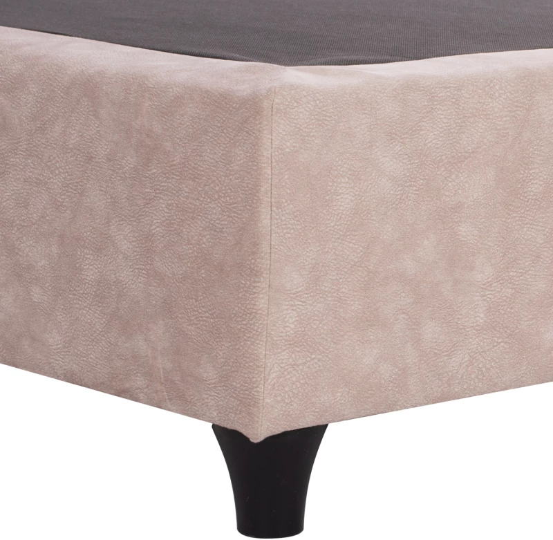 ΚΡΕΒΑΤΙ HM648.22 DOLORES, ΜΠΕΖ ΥΦΑΣΜΑ τ.NUBUCK, 120x200 εκ.